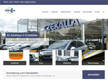 Tablet Screenshot of czekalla.de